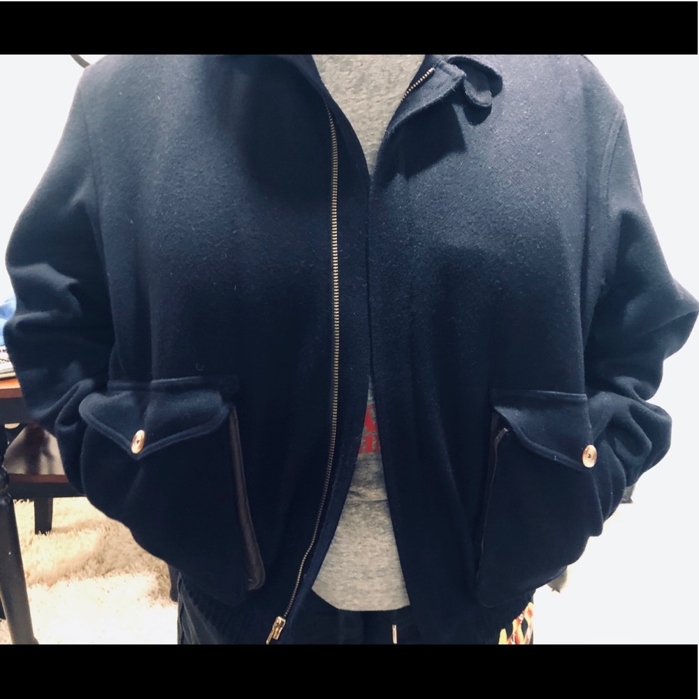 Men’s wool bomber jacket